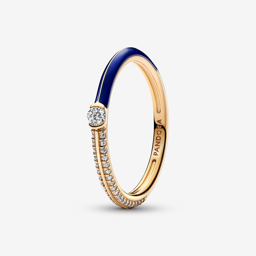 Anel Pavé Azul Pandora ME