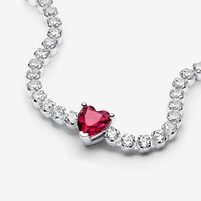Pulseira de malha Coração Brilhante