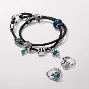 Pulseira dupla de couro Pandora Moments